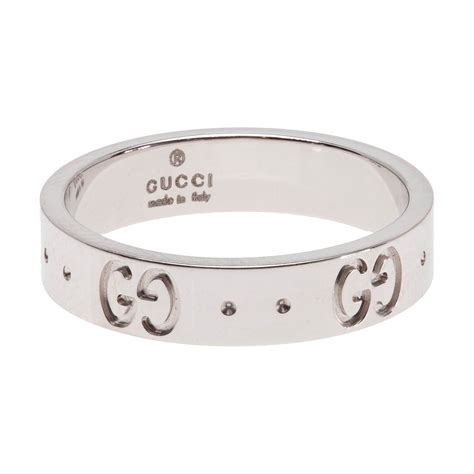 gucci ring white gold|gucci icon ring white gold.